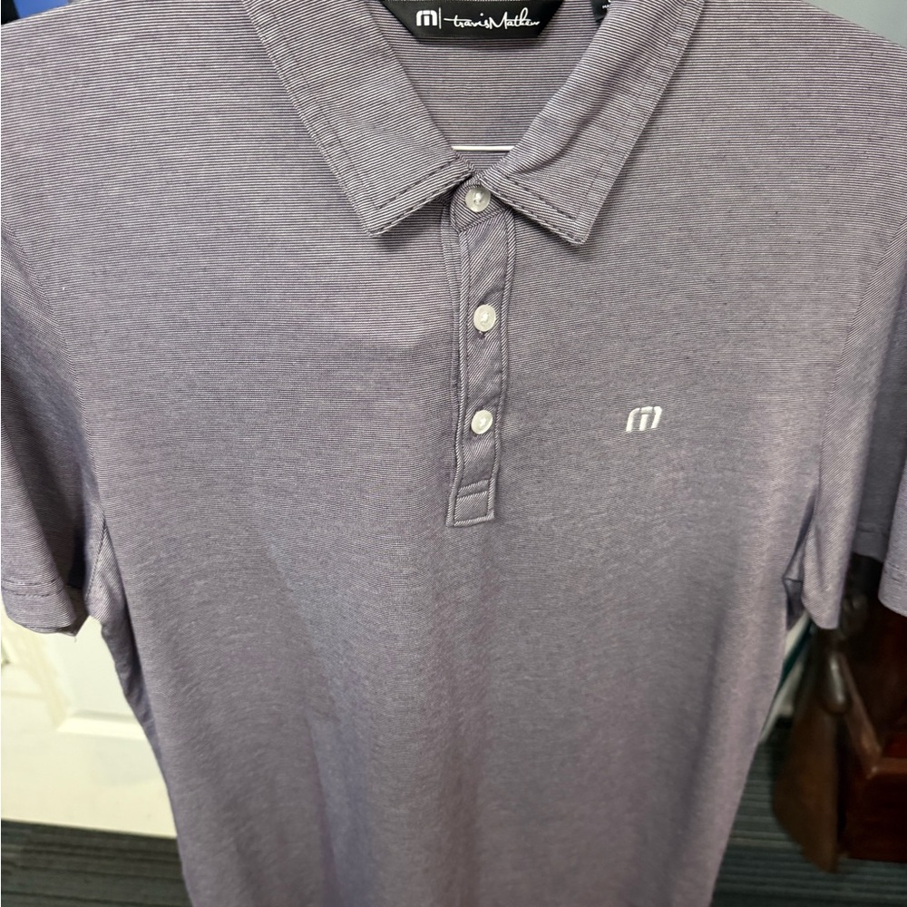 Travis Mathew Gray Polo Shirt Classic Fit